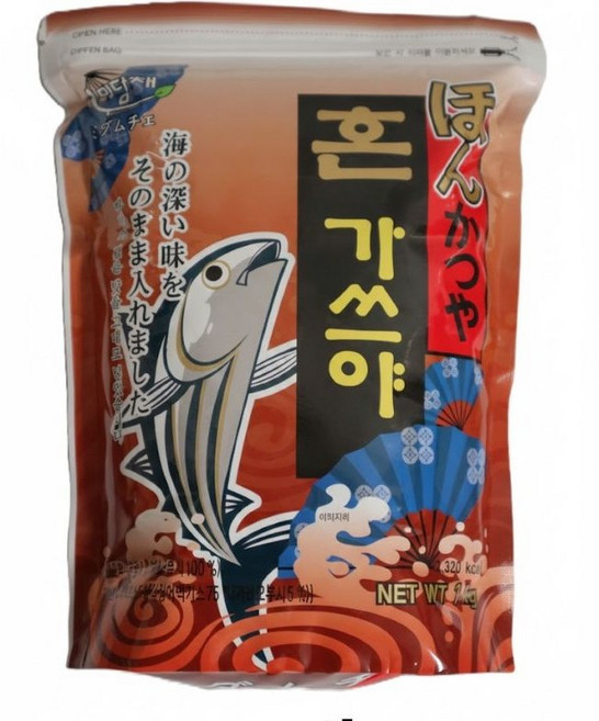 미담채 혼가쓰야1kg 1개 탕 찌개 국물요리 혼다시 가쓰오부시 가다랑어 일식요리
