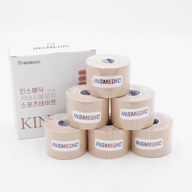 인스메딕 머슬메이트 키네시올로지 (근육테이프 스포츠테이프), 베이지, 6개, 1세트 - 쿠팡