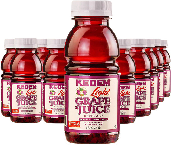 Kedem Light Concord Grape Juice Kedem Light Concord Grape Juice 8oz Plastic Bottle 24 Pack Redu, 1개, 240ml