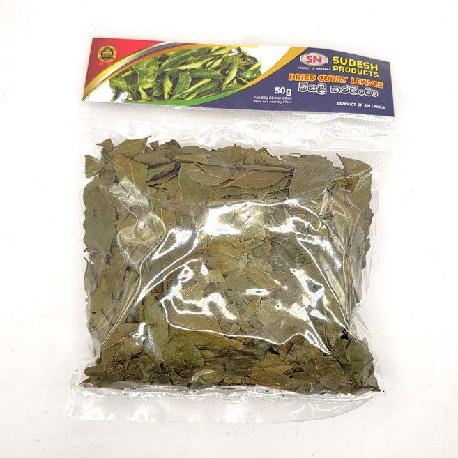 건조 커리 리브 Dried Curry Leaves 50g WORLDFOOD, 1개