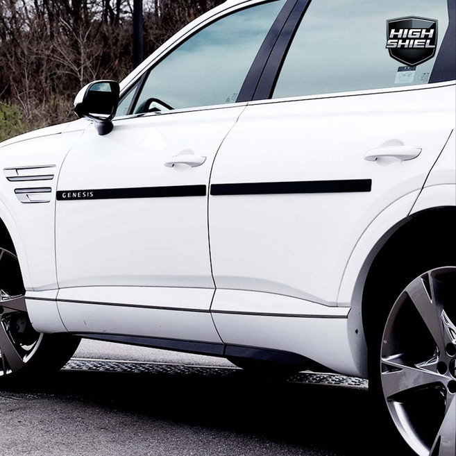 제네시스 GV80 GV70 호환 문콕방지 도어가드 용품, GV80 레터링 스티커 화이트, 1개