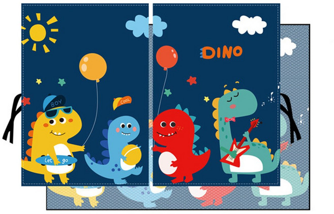 아띠꼴로 자동차 햇빛가리개 자석 암막커튼 뒷자석 창문 햇빛차단 ZC-806, 풍선공룡가족, 1개