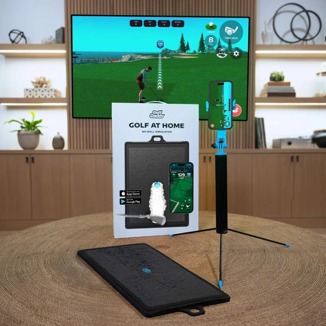 골프대디 골프 앳 홈 시뮬레이터 스크린골프 스윙연습기 게임 실내 가정용, 1개, 1개