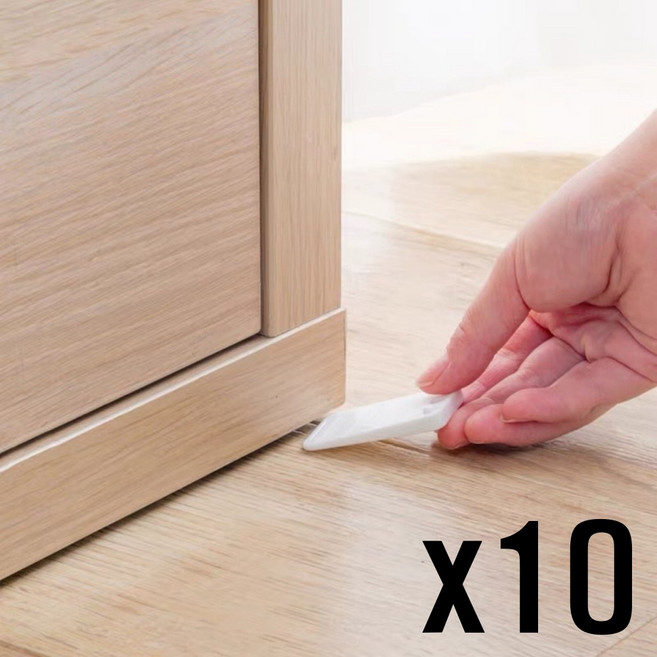 가구 높이 조절 받 침 고정 미끄럼 방지 책상 다리 침대 발 서랍 장 수평 패드, 10개, 화이트