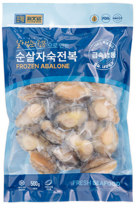 순살자숙전복 500g 손질 전 1.2kg, 1개, 특대(17~19미)