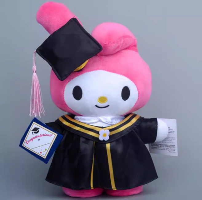 졸업 시즌 산리오 학사모 인형 4종, 02 마이멜로디, 27cm, 1개