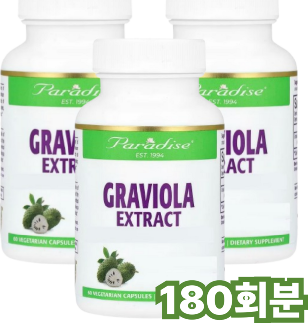 파라다이스허브 그라비올라 아노나세오스 아세토제닌, 1개, 180회분