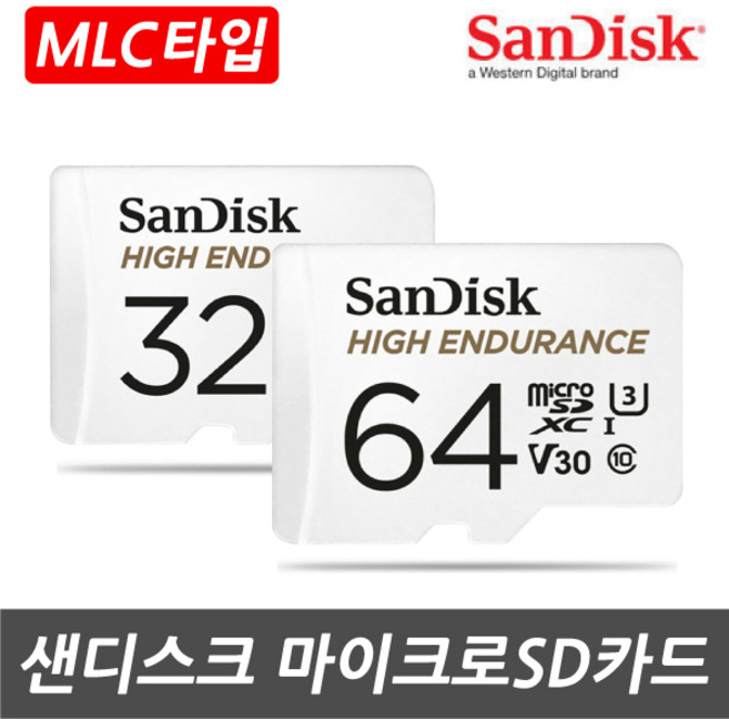 샌디스크 파인뷰 X1000a 알파 블랙박스용 MLC타입 SD메모리카드, 샌디스크 32GB MLC타입 Class10