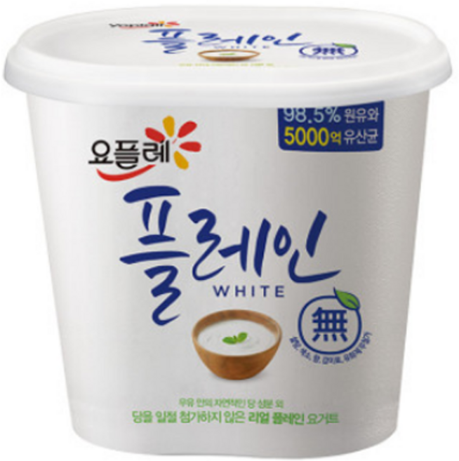 빙그레 요플레 플레인 화이트 900ml 1개 냉장배송, 900g