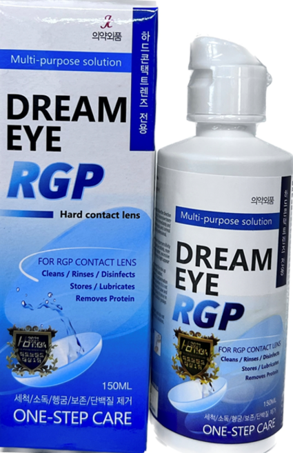 JK제약 드림아이 하드RGP 다목적용액 150ml 렌즈세척/단백질제거, 1개