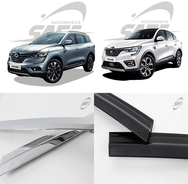 자동차 익스테리어용품 QM3 QM5 QM6 XM3 차량용 썬바이져 윈도우선바이저, 1개