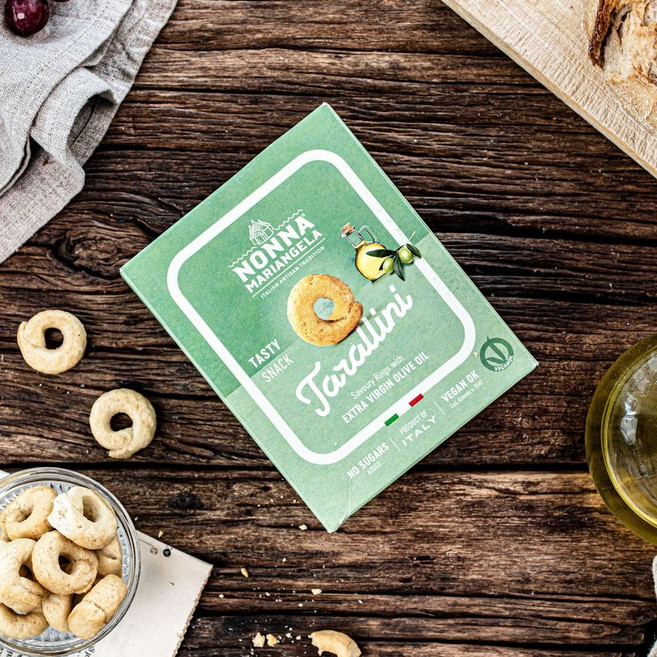 트룰리 이탈리아 타랄리니 구운과자 콘 올리오 엑스트라버진, 150g, 4개