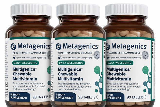 메타제닉스 멀티제닉스 츄어블 멀티비타민 오렌지맛 90정, 3개