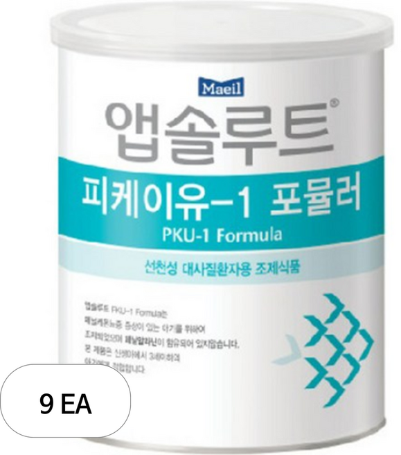 앱솔루트 피케이유1 포뮬러, 350g, 9개