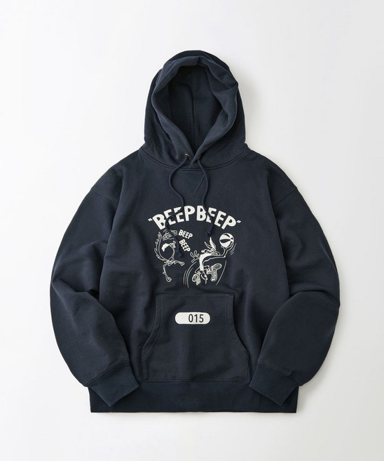 [아웃스탠딩] [LOONEY TUNES] HOOD SWEAT(BEEP BEEP)_NAVY