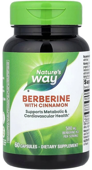 네이처스 웨이 Nature's Way 베르베린 및 계피 캡슐 60정125898원산지:기타, 1개 - 쿠팡