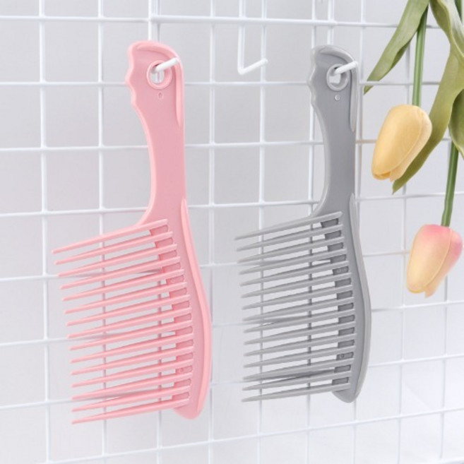 뷰티홈 뷰니나 도끼빗 중(M) 국산 헤어 브러시 머리빗 미용소품, 1개, 핑크2p