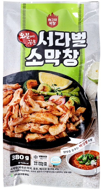 오븐에꾸운서라벌소막창(소스포함) 380G(주)서라벌푸드, 5개, 380g