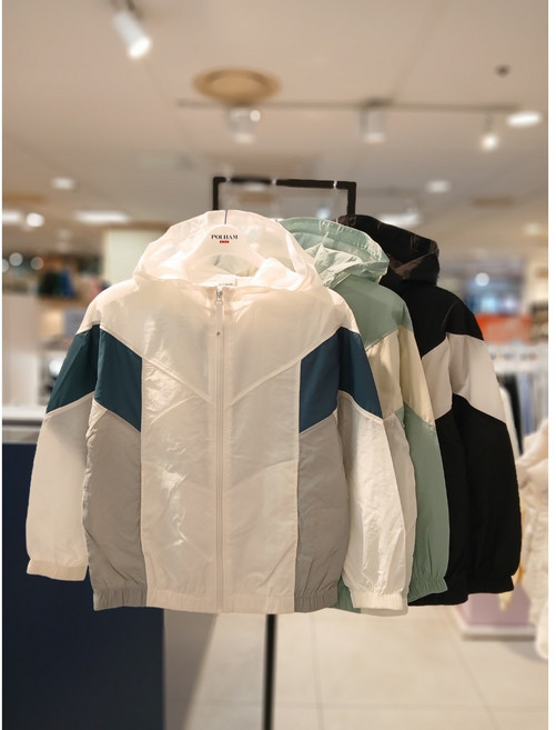 폴햄키즈 빠른배송 공용 UV 홑겹 바람막이점퍼 PKG2JJ3023