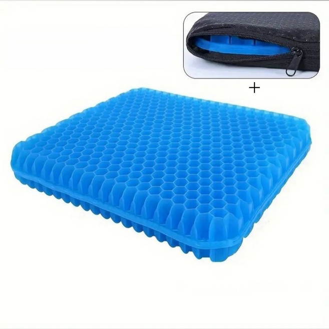 HJ무브먼트 자동차 의자 실리콘 방석, 블루