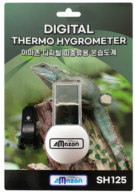 [아마존] 파충류 디지털 온습도계, 아마존 파충류 디지털 온습도계, 1개
