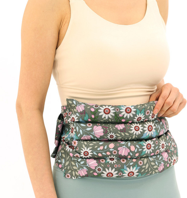 애슬라 허브 복부 허리 찜질팩 고급형 모던플라워 ZH-W2, 1개