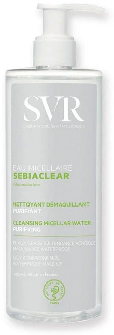 Svr Sebiaclear Micellar Cleansing Water 에스브이알 세비아클리어 마이셀라 클렌징 워터, 400ml, 1개 - 쿠팡