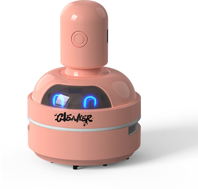 MILLANDA 데스크 청소기 청소기 캐릭터 청소기 캐릭터 선물, 1개, 핑크색