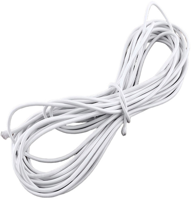 둥근 칼라 고무줄 길이 400cm, 1개, 화이트4mmx400cm