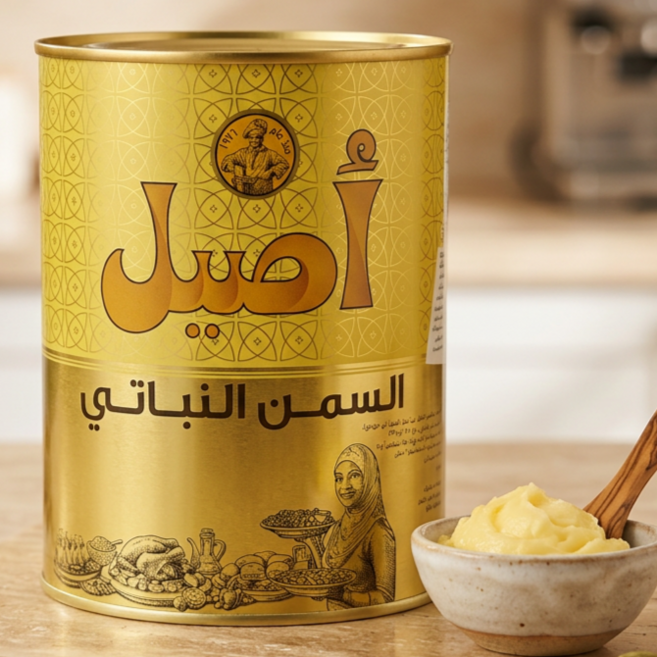 ASEEL VEGETABLE GHEE BUTTER 베지터블 기히 퓨어 기버터 1000ml 건강한 버터 U.A.E, 1kg, 1개