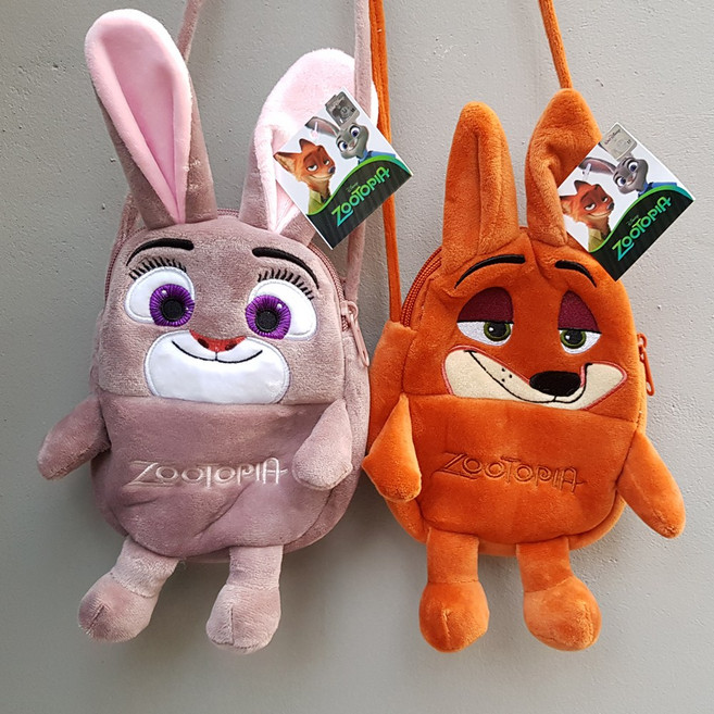 디즈니 주토피아 캐릭터 인형 크로스 가방