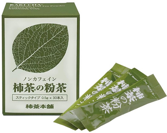 카키차 본점 공식 유기농 감차 가루차 0.5gX30본 감잎차 분말 가루 국산 무농약 유기JAS유기농