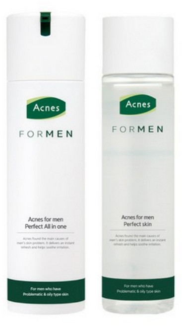 아크네스 포맨 퍼펙트 2종 세트 (올인원 200ml+스킨200ml), 5세트