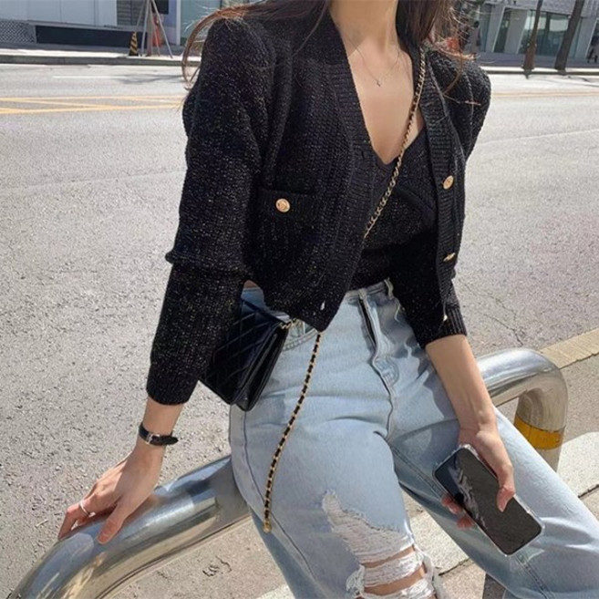 예쁨시전 볼레로 숏 가디건 + 나시 세트