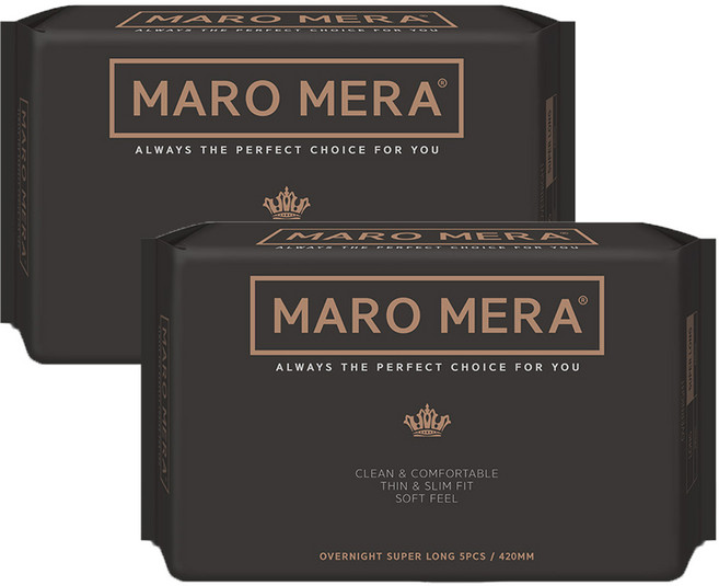 마로메라 오버나이트 슈퍼롱 날개형, 5개입, 2개