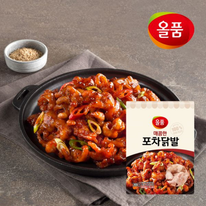 올품 매콤한 포차닭발 IQF 300g X 3봉 소스증정 무뼈 국내산, 매콤한포차닭발(소스)냉동 300gx3봉