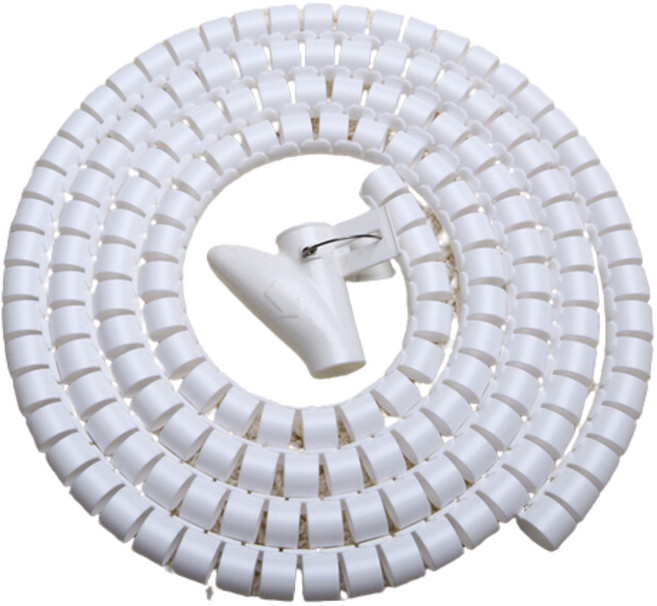 전선 보호 커버 매직 케이블 전선 정리 고양이 전선보호캡 케이블정리튜브, 화이트, 1개