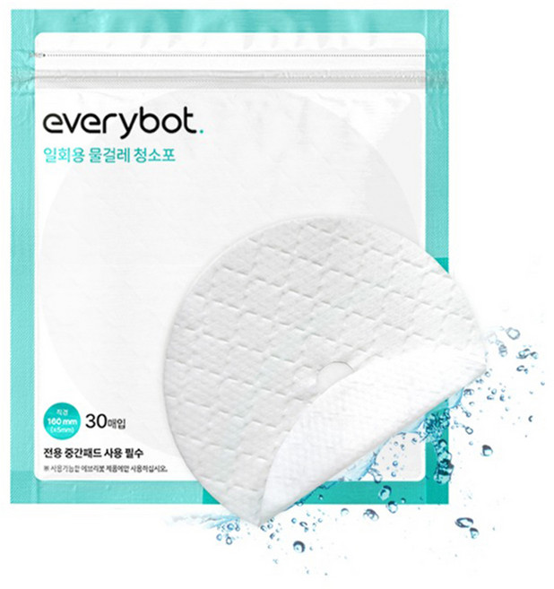 에브리봇 일회용 물걸레 청소포 30p, 1개