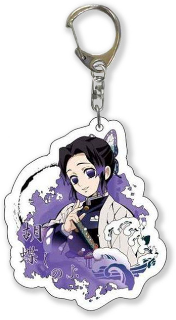귀멸의 칼날 캐릭터 아크릴 키링 열쇠고리 키체인 물결ver. 귀칼/귀살대 가방고리&장식, 1개, G-003731. 코쵸우 시노부