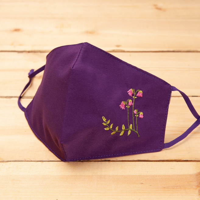 하마공방 전통 꽃자수 빨아쓰는 3D 입체 웨딩 혼주 결혼식 패션 모시 골덴 코코면 마스크 (필터교체가능)