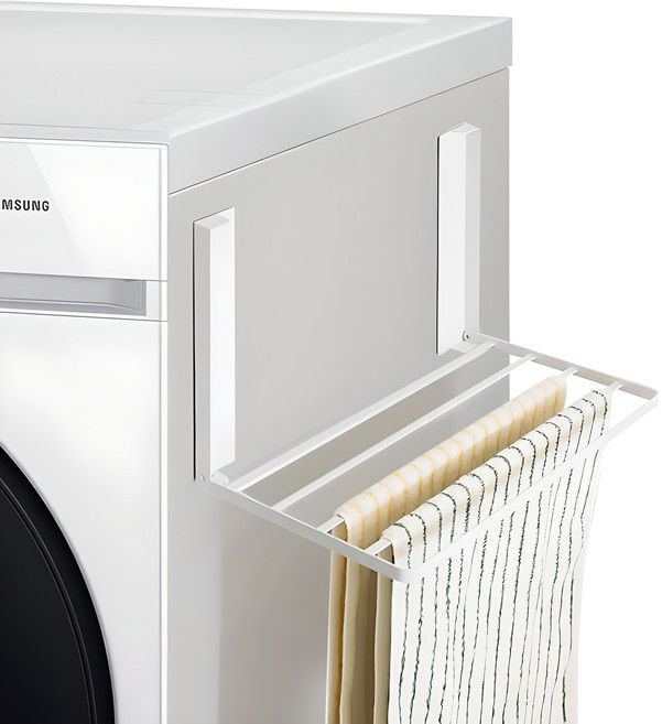 네이쳐리빙 접이식 마그네틱 자석 빨래건조대, 화이트