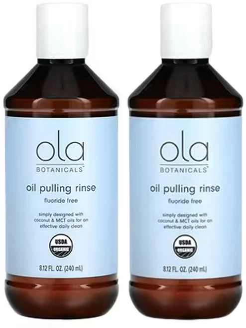 닥터머콜라 오일 풀링 린스 불소 없음 240ml(8.12fl oz), 2팩, 240ml - 쿠팡