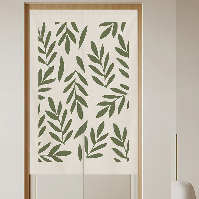 가림막 커튼 현관 칸막이 방수 가리개 찍찍이 부착식 무타공 설치