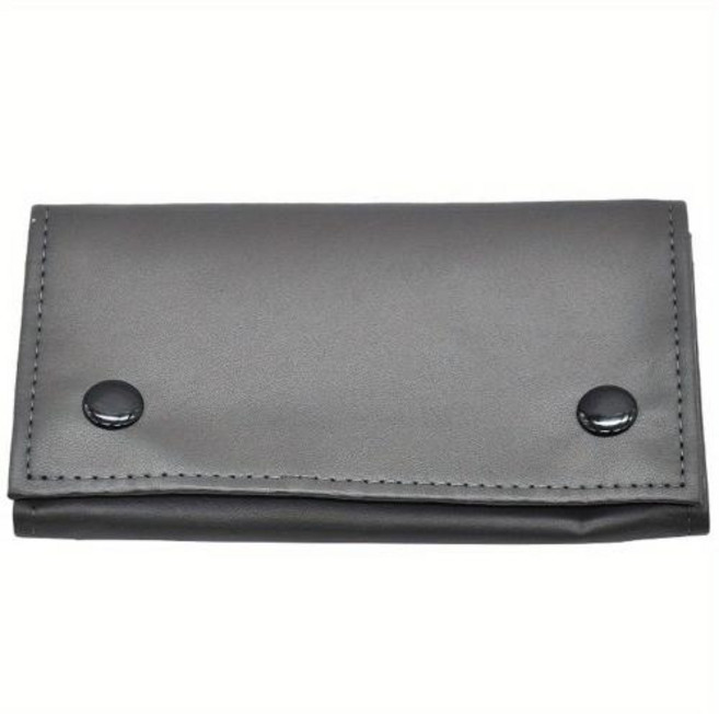 가죽 담배 허브 파우치 가방 지갑 케이스 흡연 파이프 및 롤링 페이퍼 보관용 1개, 2)1pc grey