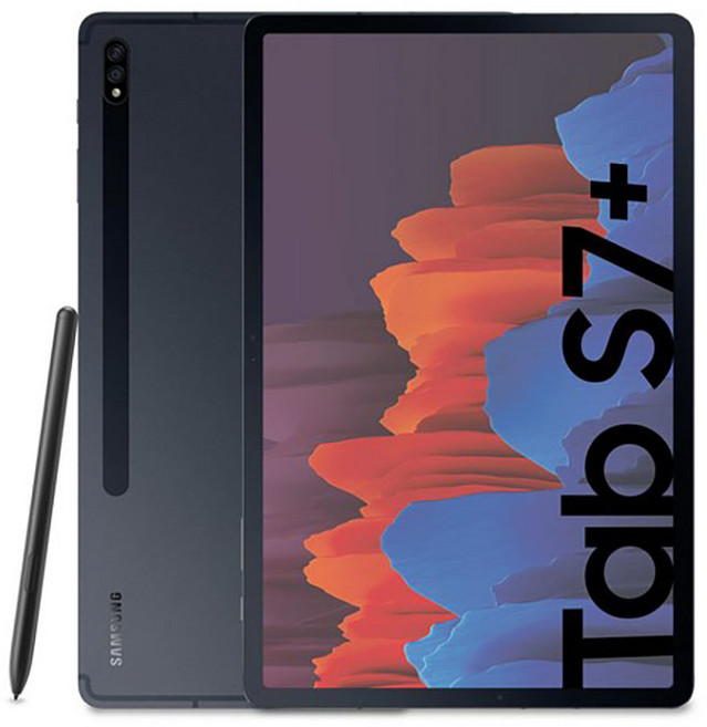 갤럭시탭S7+ 12.4인치 SM-T975 SM-T970 WIFI/LTE 256GB 태블릿PC, Wi-Fi + 셀룰러, 미스틱 브론즈