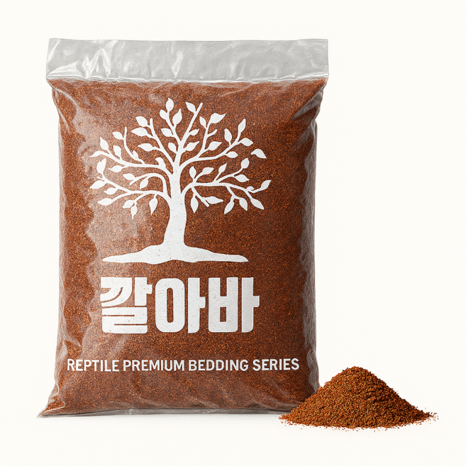 깔아바 육지거북 파충류바닥재 코코피트 황토 배합 7대3황금비율5.5L, 1개
