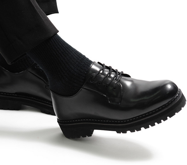 [당일발송][BOX소가죽]7cm키높이수제화 더비슈즈