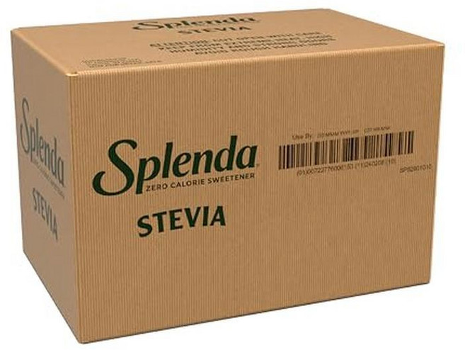 SPLENDA 스테비아 제로 칼로리 감미료 식물 기반 설탕 대체품 과립 파우더 1인용 패킷 1000개 (1팩), 1개, 1g