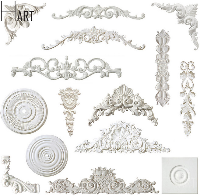 장식문양 웨인스코팅 리폼장식 화이트 우레탄장식 벽 인테리어 벽난로 콘솔 장식 DIY 재료, 선택11-YP-181-2-(우)화이트