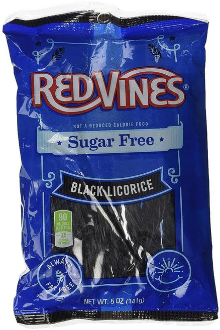 American Licorice 무설탕 블랙 감초 덩굴 1봉지(141.7g(5온스), 1개, 141g